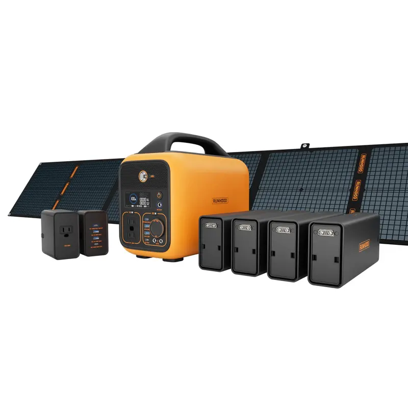 Runhood RALLYE 600 PRO Rugged Power Station with 200W Solar Panel