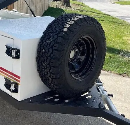 Rustic Mountain Trailer Spare Tire Mount Kit – Heavy-Duty Off-Road Solution