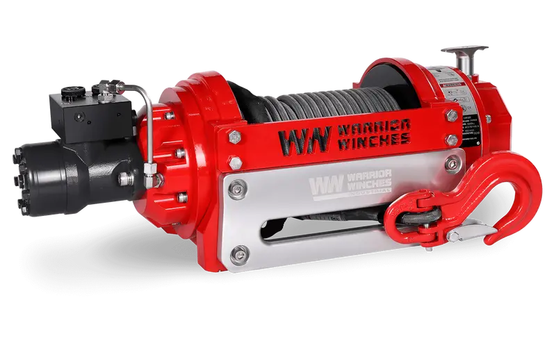 RV15 15,000 lb (6.8 Ton) Hydraulic Winch with Synthetic Rope