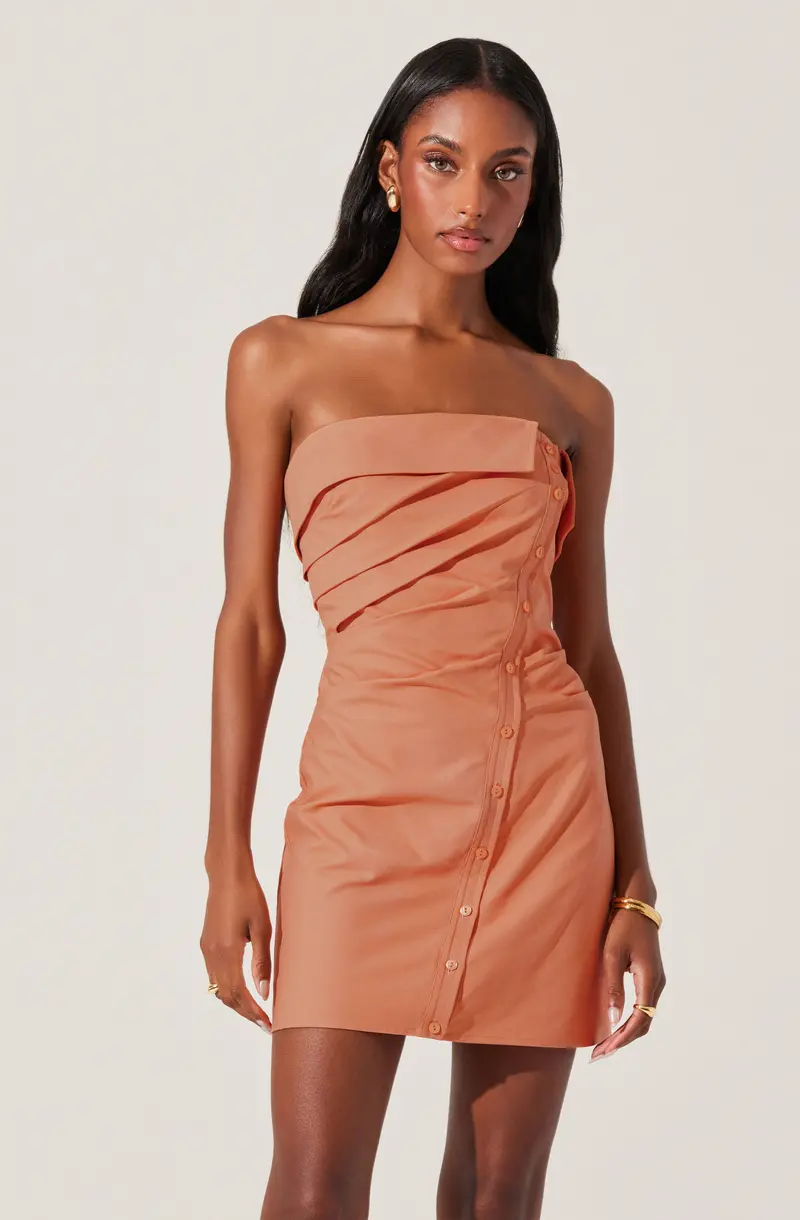 Sabriya Strapless Fit-and-Flare Mini Dress