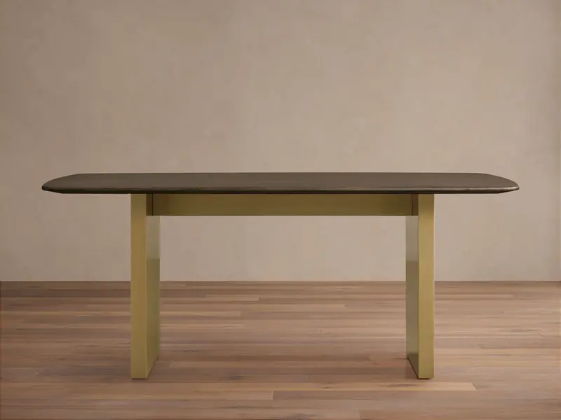 Saint Germain Wood Dining Table – Clement Metal Base Design