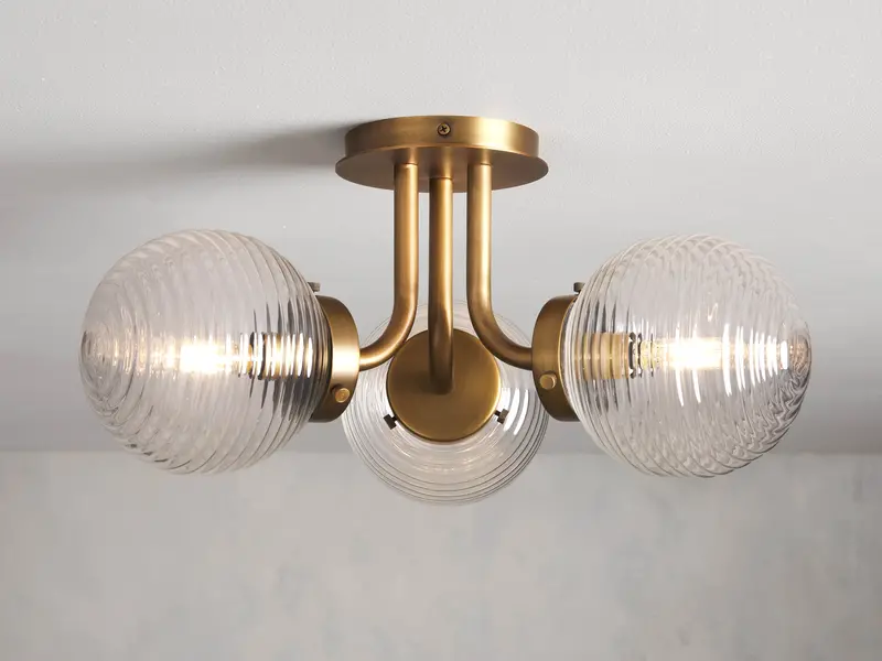 Sayre Minimalist Flush-Mount Ceiling Light