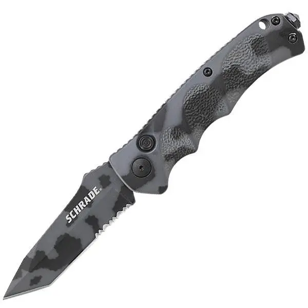 SC60CTS Urban Camo Tactical Knife – Tanto Combo Edge with Pocket Clip