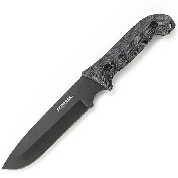 SCHF52M Frontier Drop Point Knife – Micarta Handle, Full-Tang Construction, Sheath Included