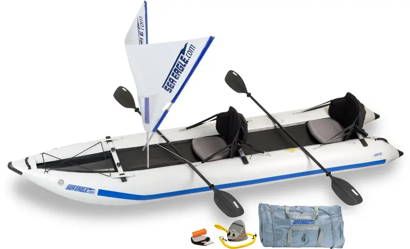Sea Eagle PaddleSki Quicksail – Inflatable Sailing Kayak with Rig
