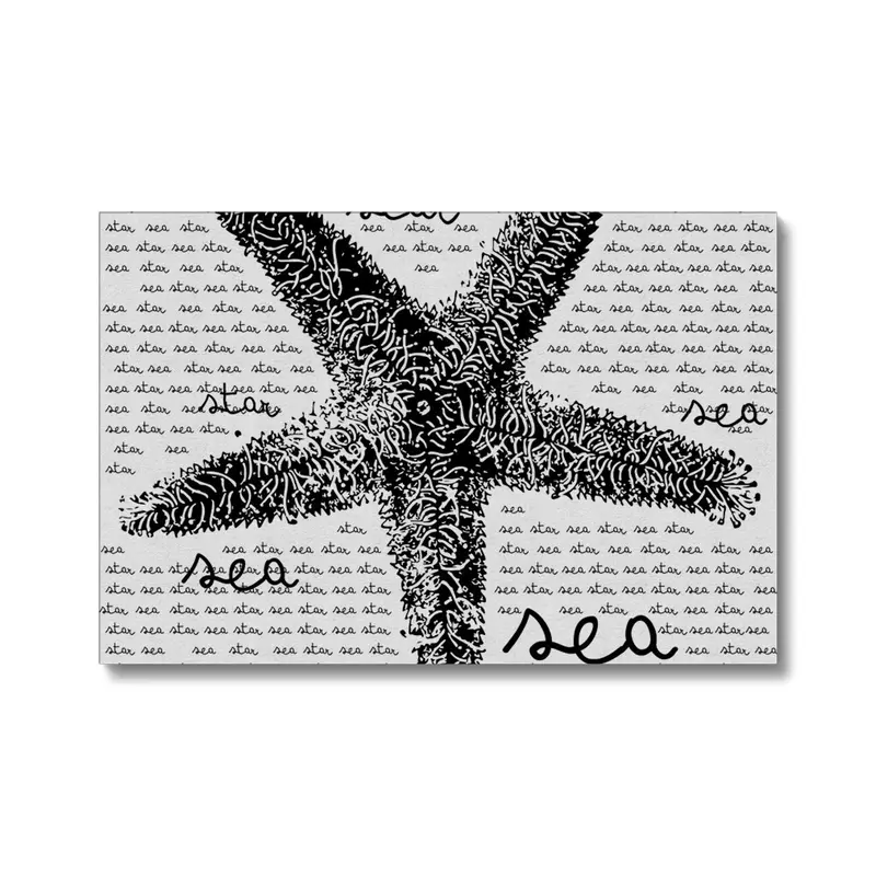 Sea Star Eco Canvas Wall Art – Environmentally Conscious Decor