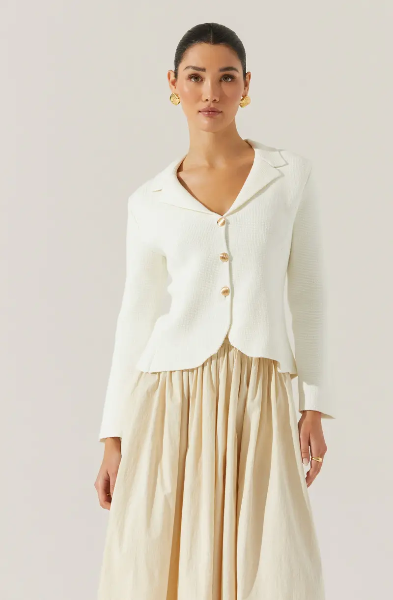 Sefina Structured Knit Blazer