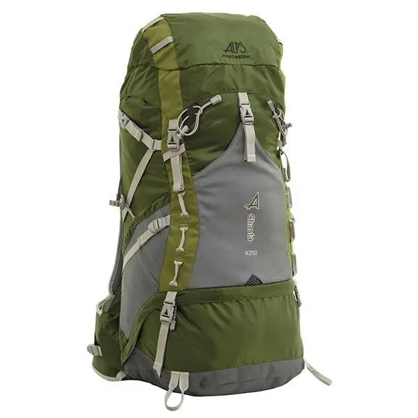 Shasta 4200 Internal-Frame Backpack – Durable Green Hiking Pack