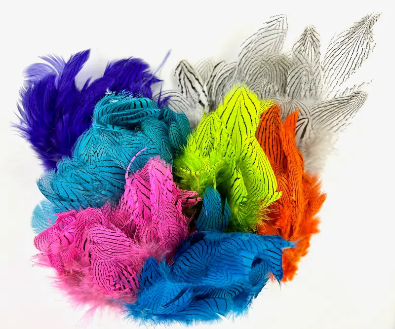 Silver Pheasant Wing Feathers – Iridescent Fly Tying Accent