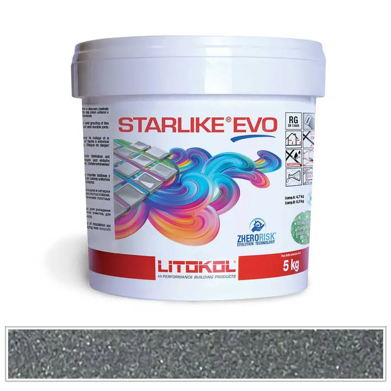 Slate Gray 130 Starlike EVO Epoxy Grout – 5.5 lb Container