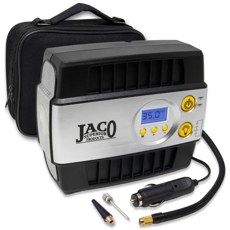 SmartPro 12V Portable Digital Tire Inflator — 0–100 PSI DC Air Compressor