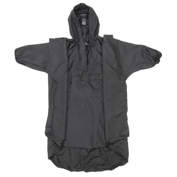 Snugpak Patrol Poncho – Lightweight Waterproof Shell in Solid Black