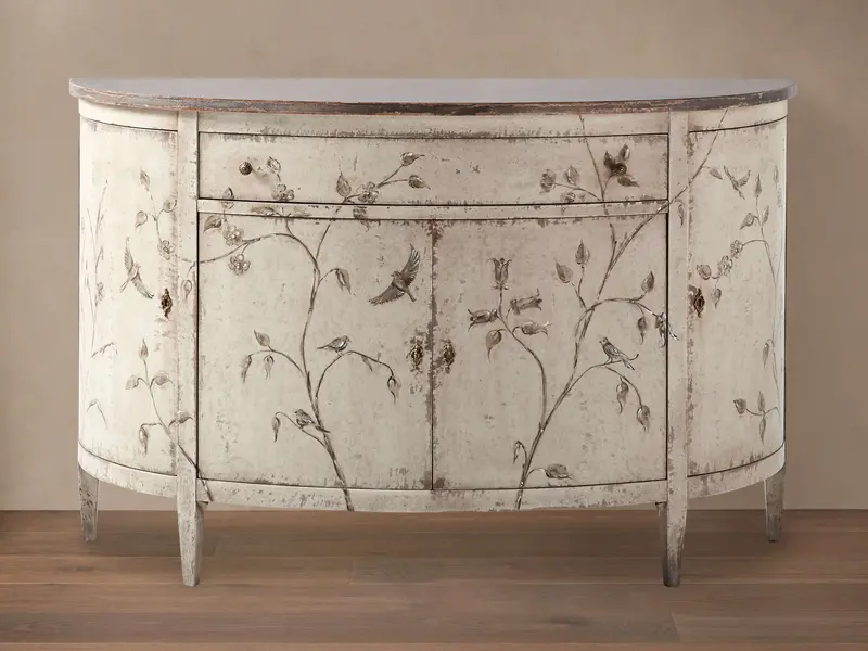 Sofia Bell’Arte Curved Demilune Cabinet