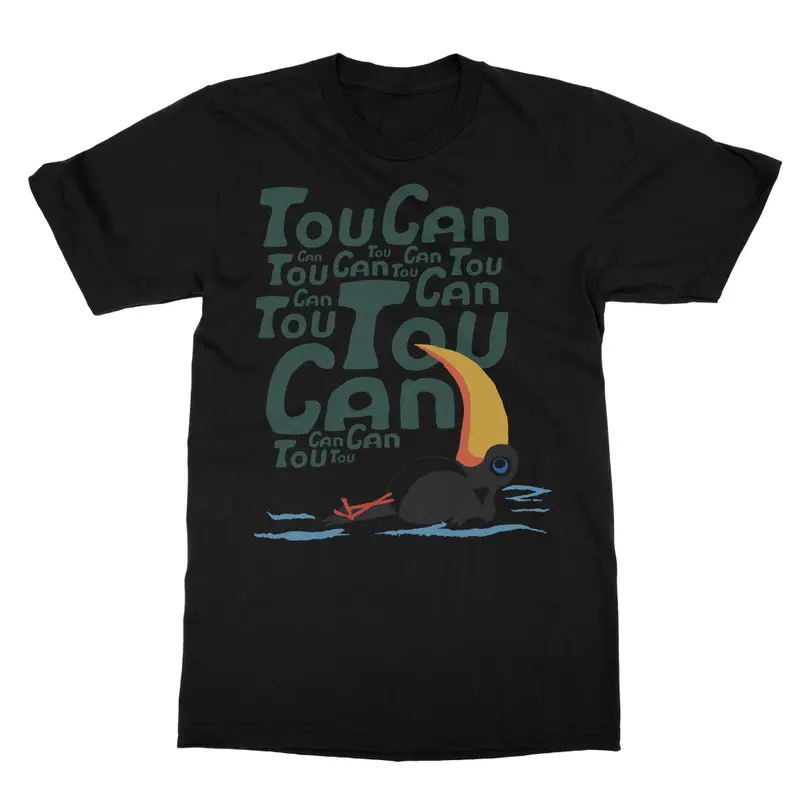 Softstyle Ringspun Cotton Tee – Toucan Artwork (AQUA HMP2)