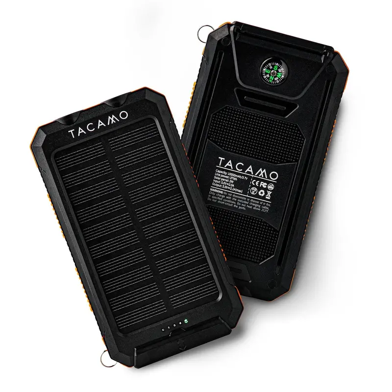 Solar-Powered USB Rechargeable Power Bank
