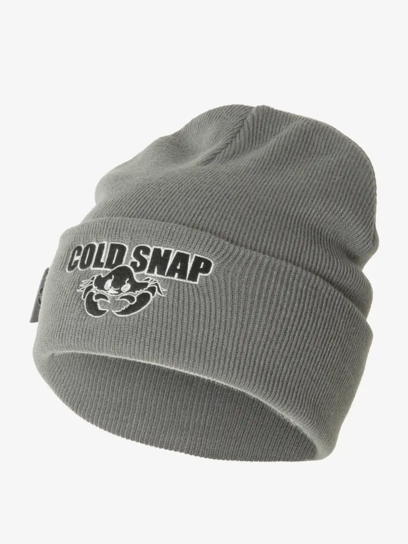 Solid Gray Knit Stocking Cap