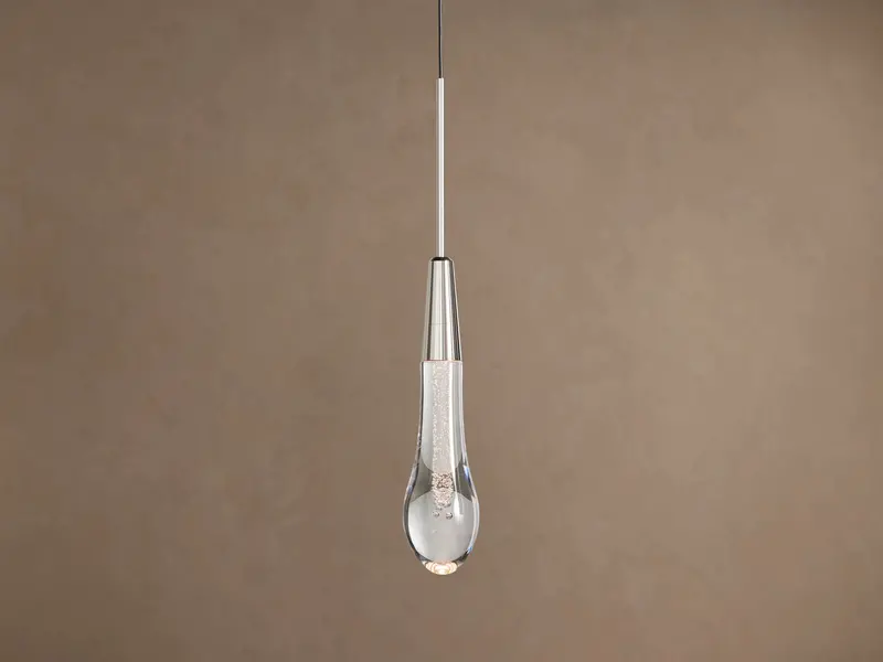 Soltaire Single-Pendant Light – Nickel Finish