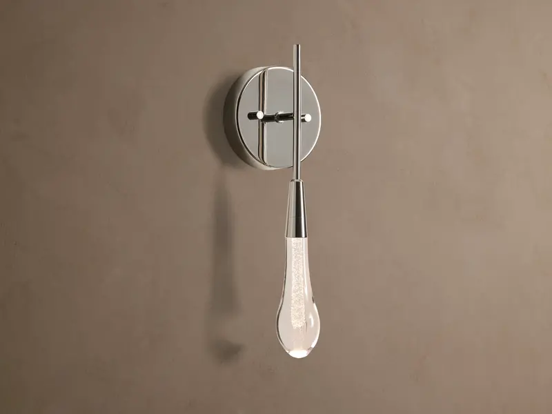Soltaire Wall Sconce – Polished Nickel Finish