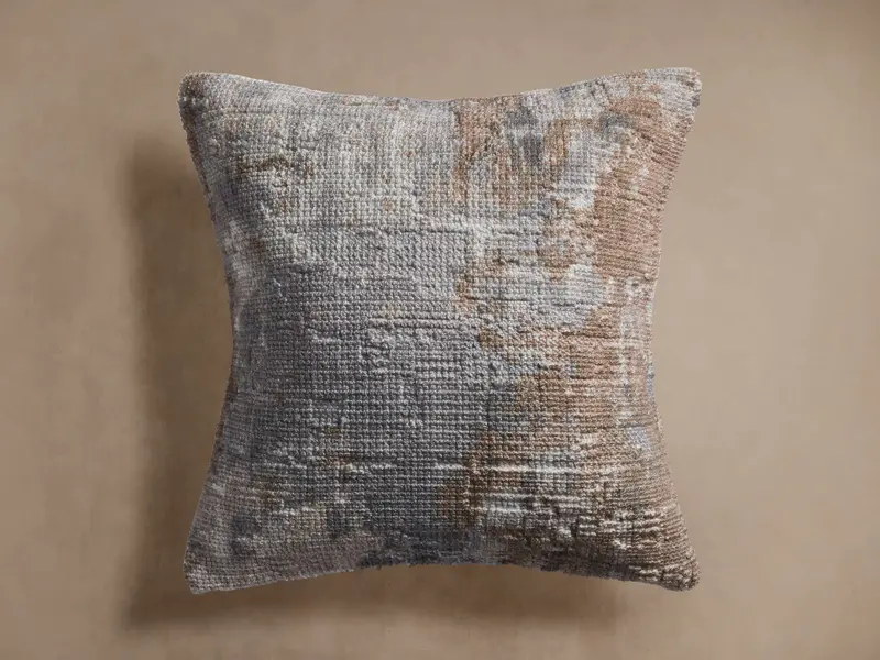 Sonali Textured Linen Pillow Cover – Neutral Tonal Design
