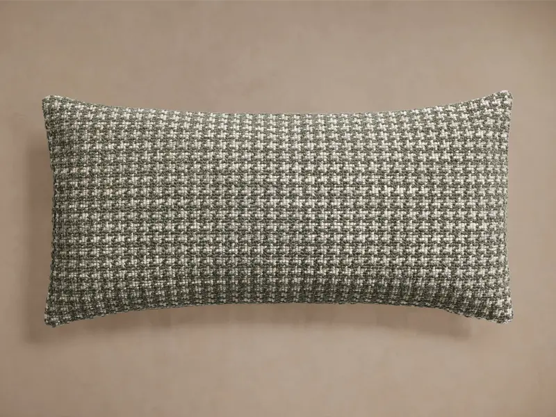 Sorisole Textured Lumbar Pillow – Woven Linen Accent Cushion