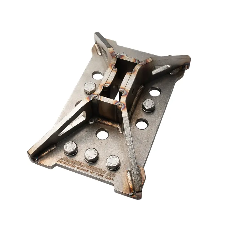 Stainless Steel Jack Foot – Raw-Finish Heavy-Duty Stabilizer Base