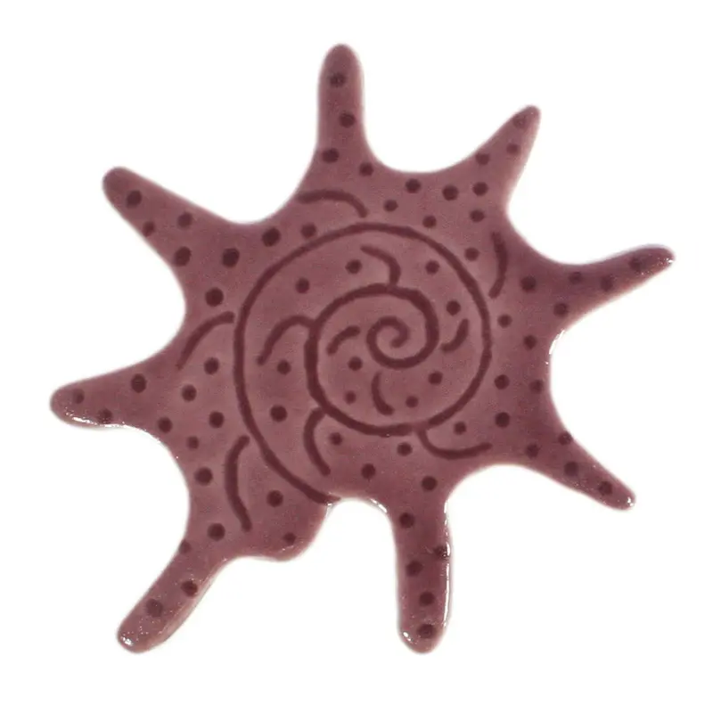 Star-Shaped Shell Mosaic – 5″ x 4″ Oceanic Pool Tile