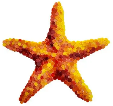 Starfish Glass Pool Mosaic Sheet