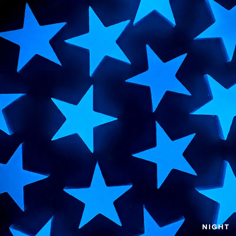 Starry Night Glow-in-the-Dark Pool Mosaic Tiles