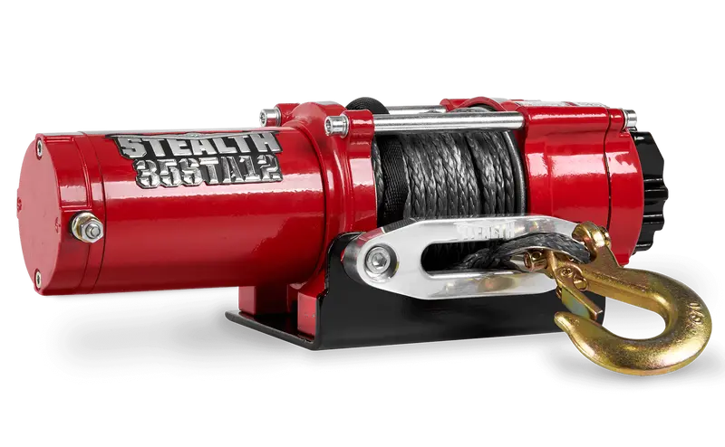 Stealth 3,500 lb Lightweight 12V Winch with Synthetic Rope