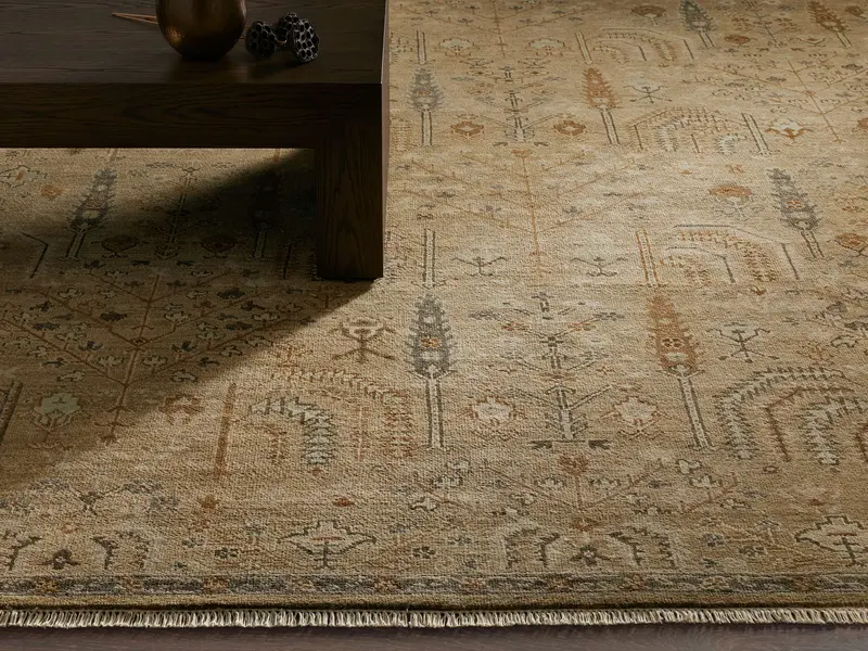 Stein Hand-Knotted Jute and Wool Rug