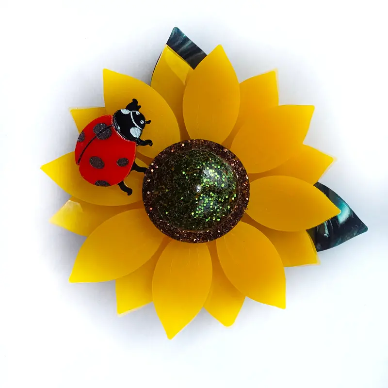 Sunflower Brooch
