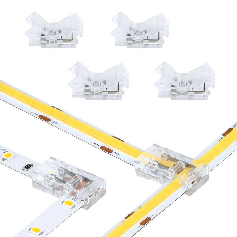 SureLock Pro 2-Pin T-Corner Connectors for LED Strip Light Tape-to-Tape Connections