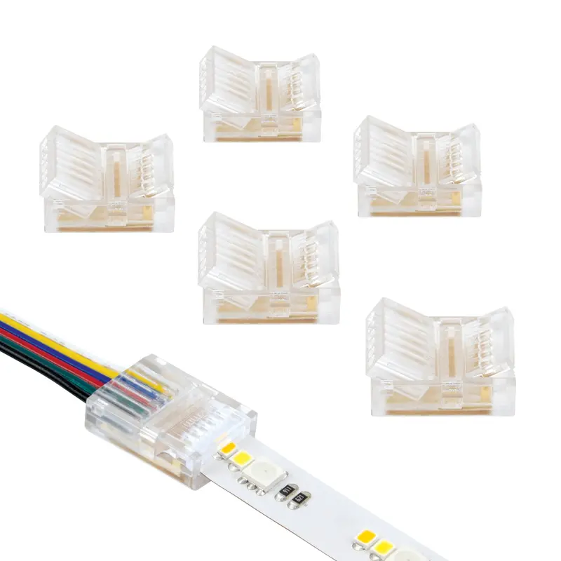SureLock Pro 6-Pin RGB + Warm White LED Strip Tape-to-Wire Connector
