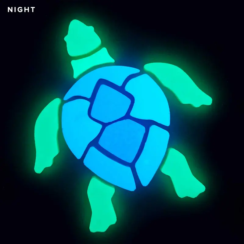 Swimming Turtle Glow-in-the-Dark Pool Mosaic Tile