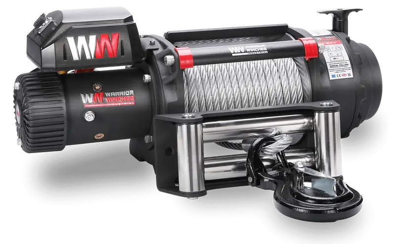 T1000 18,000 lb Industrial-Grade 12V Winch – Steel Rope