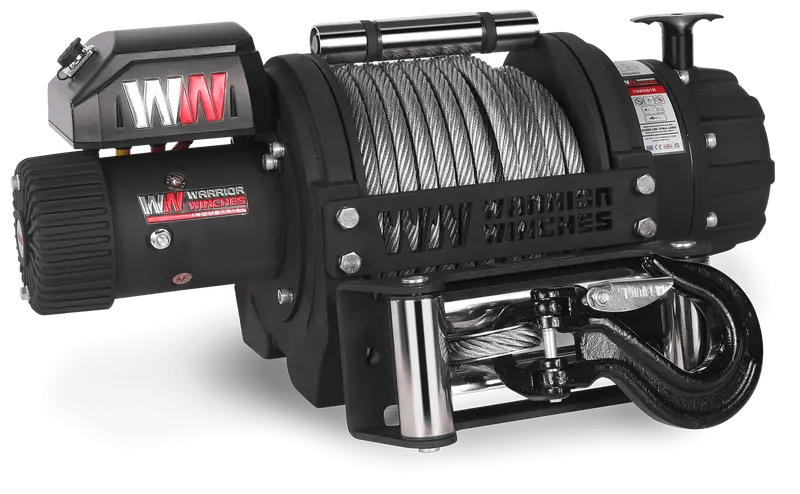 T1000 25,000 lb Severe-Duty 12V Winch with Steel Cable