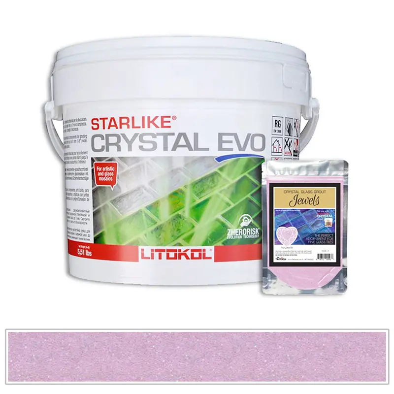 Tanzanite Light Pink Starlike Crystal Evo Grout – 5.5 lb