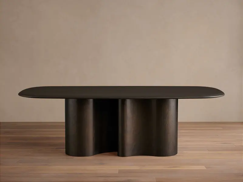 Tegan Solid Wood Dining Table with Natural Finish