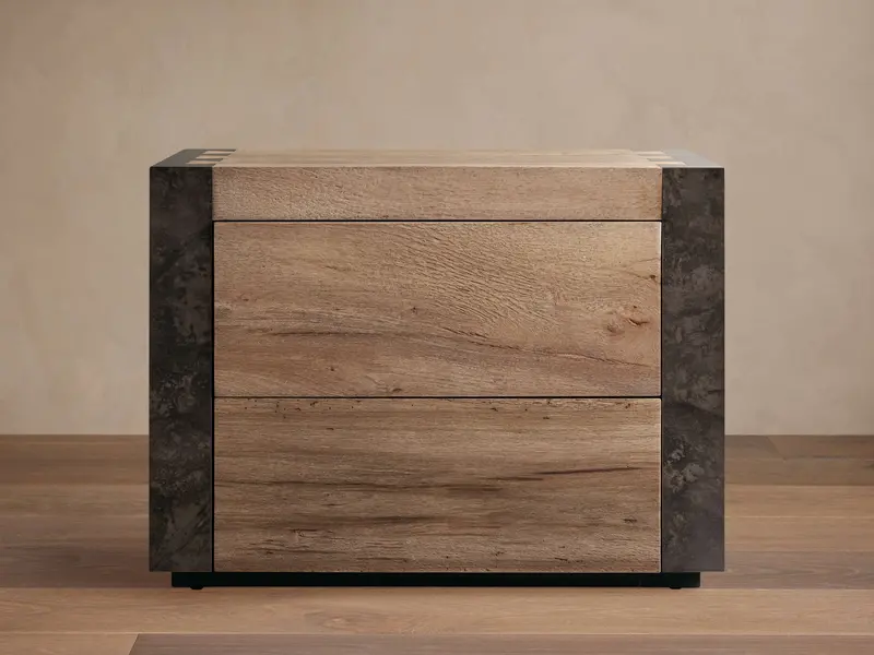 Telluride Nightstand with Dual Storage Compartments