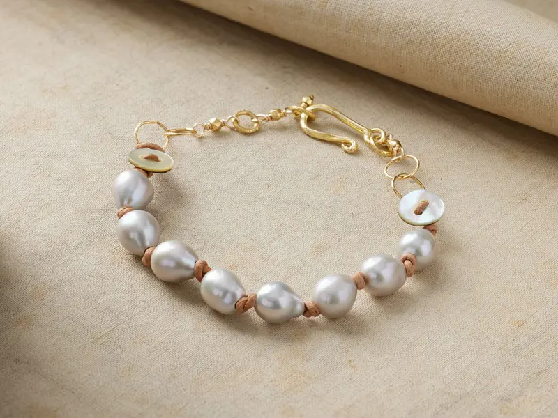 Thalassa Adjustable Beaded Bracelet – Boho Style