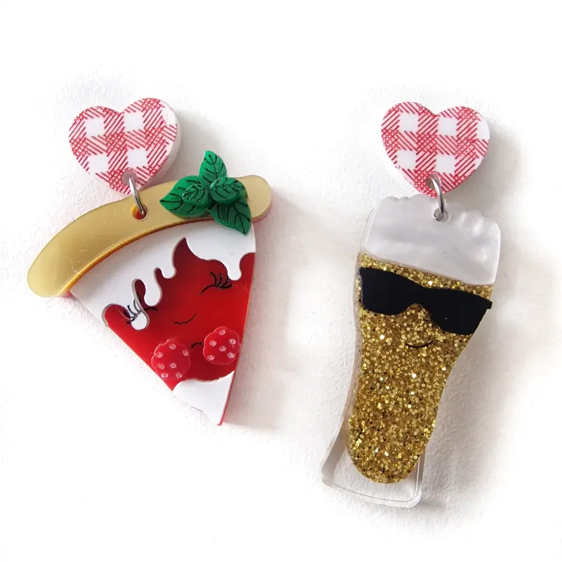 ‘That’s Amore!’ Pizza and Beer Earrings