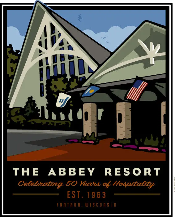 The Abbey Resort 50th Anniversary Commemorative Offset Print