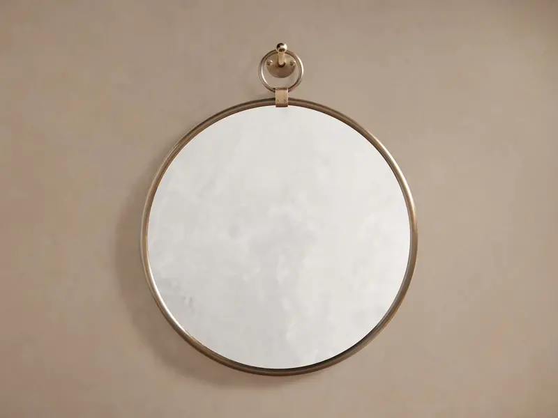 Thomas 23-Inch Round Wall Mirror with Minimalist Frame