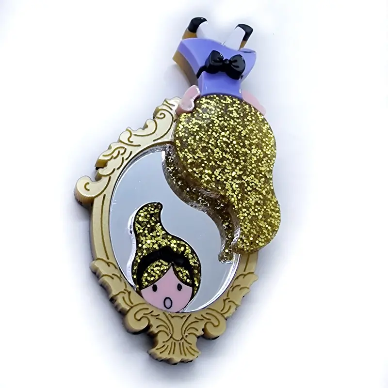 Through the Looking-Glass Alice Brooch