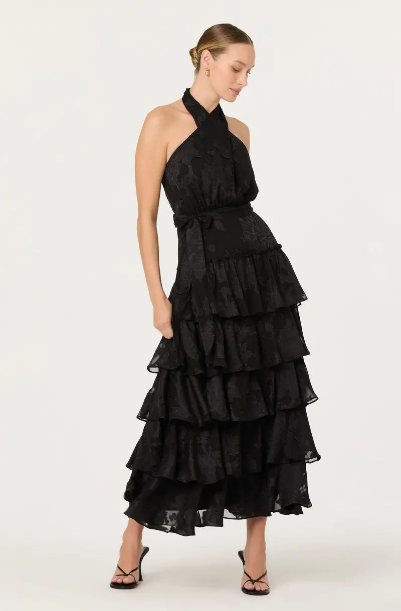 Tiered Halter Maxi Dress – Adamaris Style