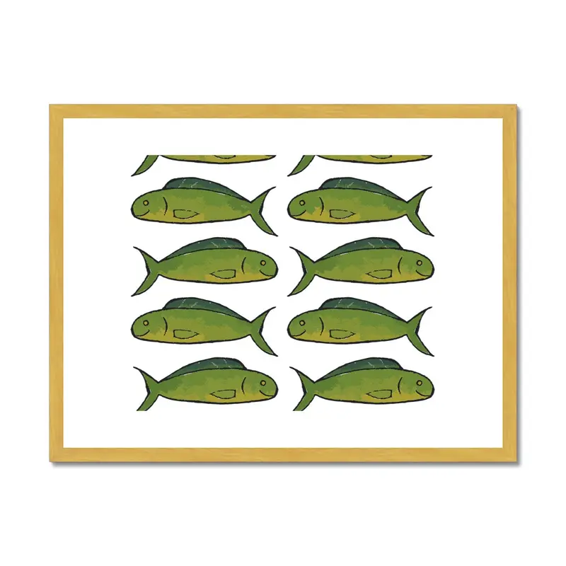 Timanfaya Elegant Framed & Mounted Art – AQUA HMP2 Series