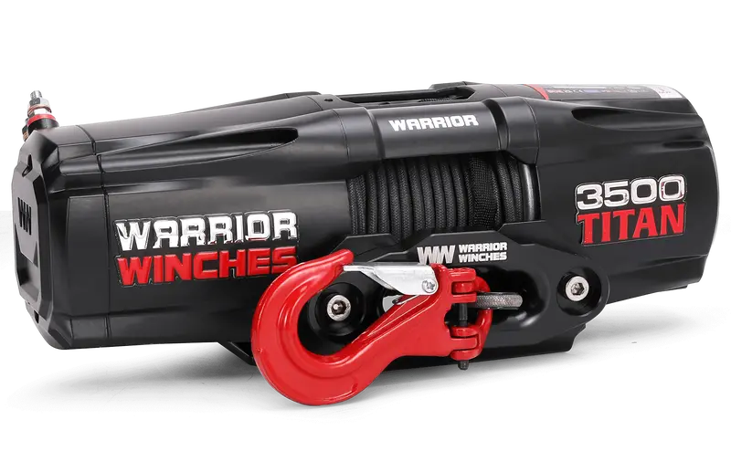 Titan 3,500 lb 12V Compact Electric Winch with Synthetic Cable