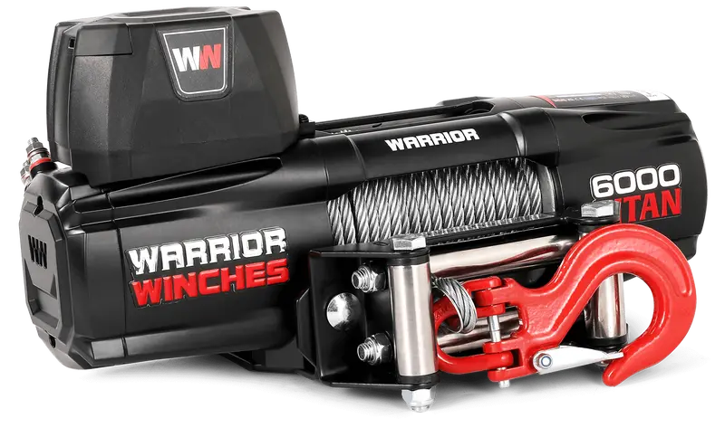Titan 6,000 lb 12V Electric Winch with Steel Cable