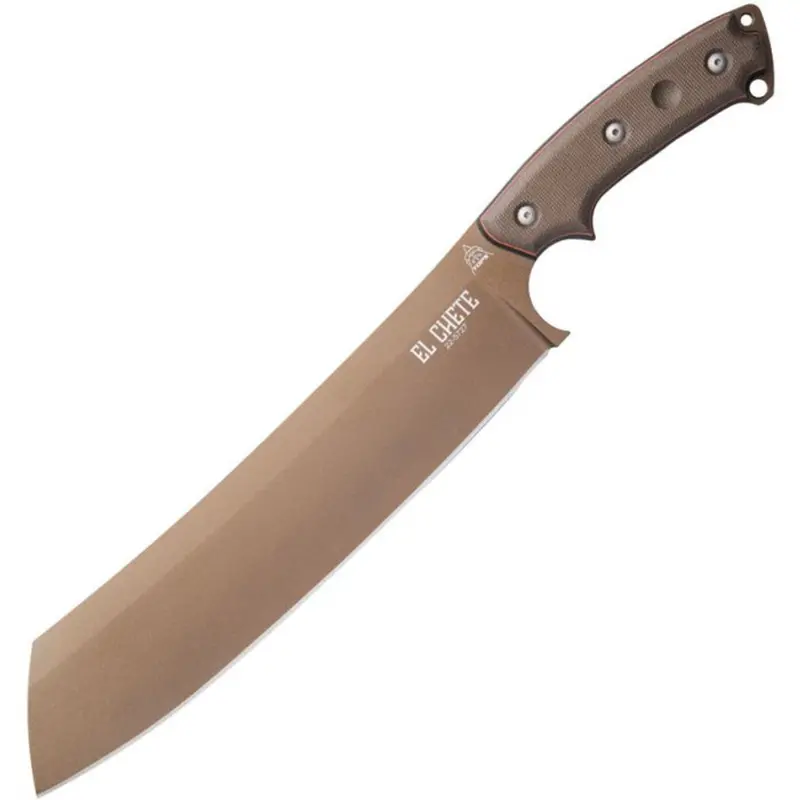 TOPS El Chete Fixed Blade with Spring Steel Clip – Compact Utility Knife
