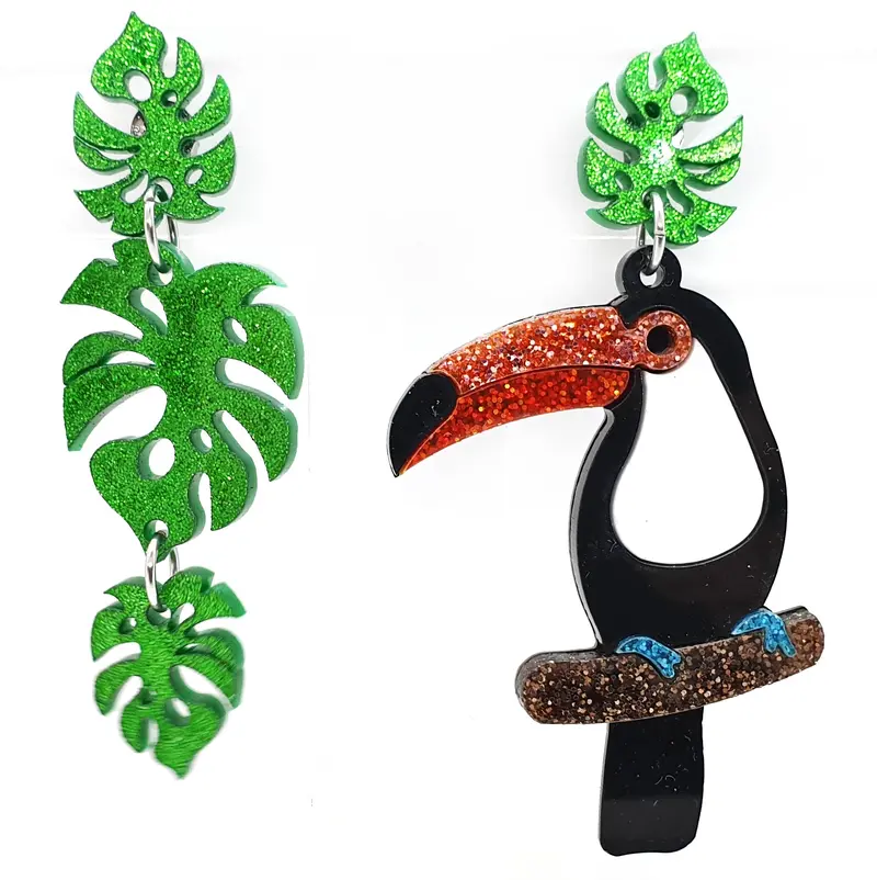 Toucan-Shaped Earrings